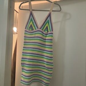 Steve Madden Multicolor Striped Mini Dress